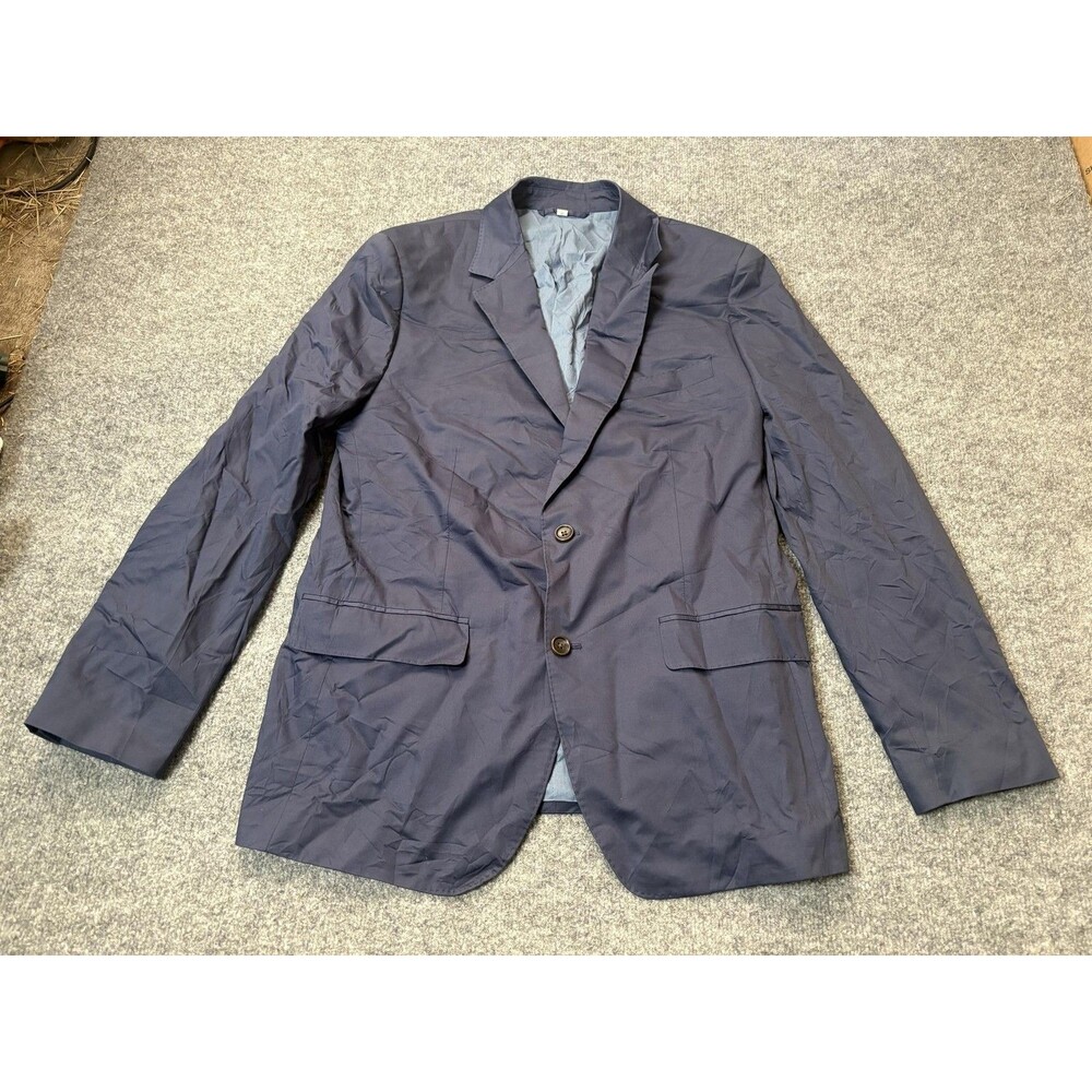Bonobos Sport Coat Mens 42 Blue Italian Cotton Stretch Slim Fit 2 Btn Notch